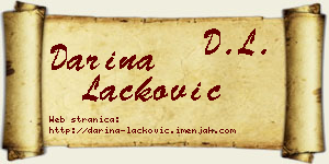 Darina Lacković vizit kartica